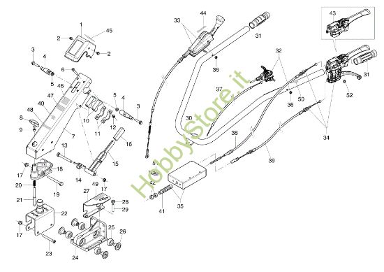 Picture of Piantone e stegole BRIK 5 S Motocoltivatore
