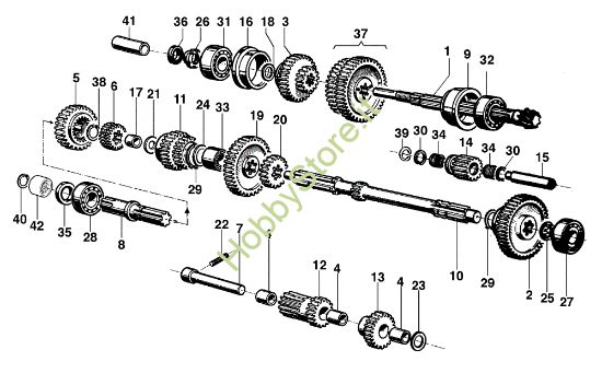 Picture of Ingranaggi (Cambio) MAK 18 S Motocoltivatore