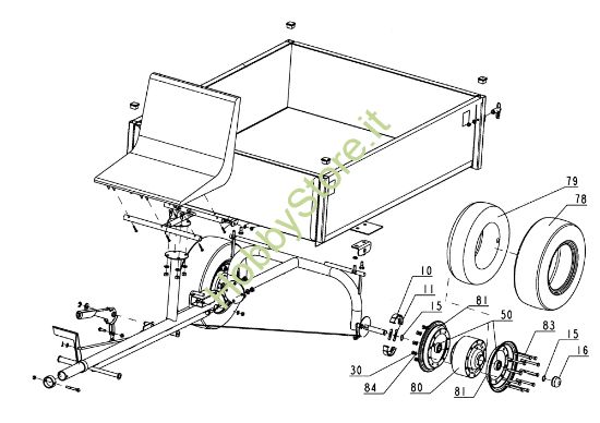 Picture of Rimorchio L0018601 KAM 7 S Motocoltivatore