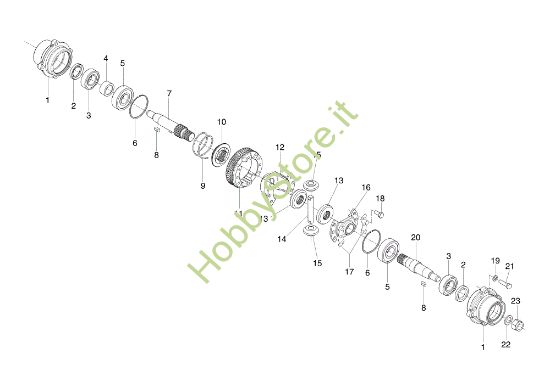 Picture of Ponte con differenziale KAM 13 S Motocoltivatore
