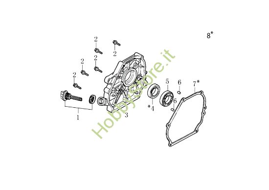 Picture of Coperchio basamento 095 S (K800 HT - EURO5) Motozappa