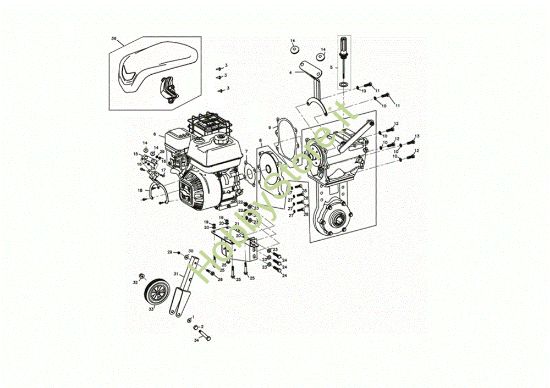 Picture of Motore 118 (K900 HR) - EURO5 Motozappa