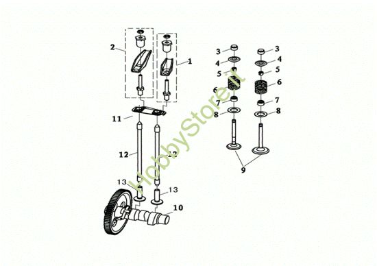 Picture of Valvole 118 D (K7000 HDR) - EURO5 Motozappa