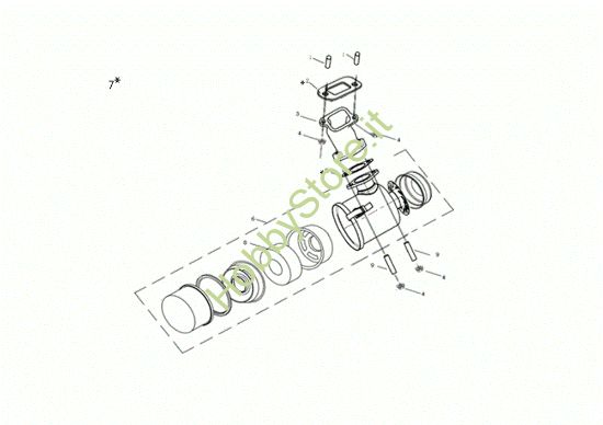 Picture of Filtro aria 118 D (K7000 HDR) - EURO5 Motozappa