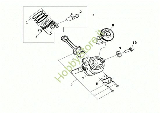 Picture of Pistone MOTORE K7000 HDR (EURO5) Motore