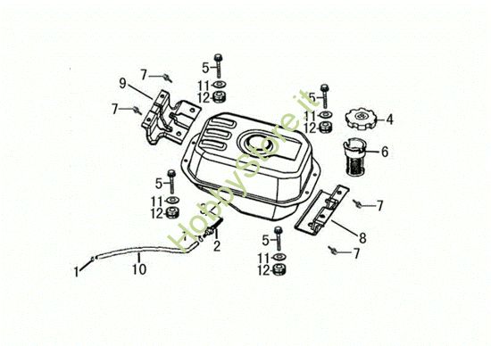 Picture of Serbatoio MOTORE K1100 H (EURO5) Motore