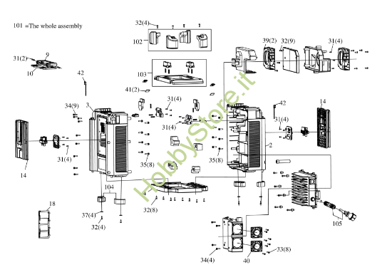 Picture of Esploso della macchina KAC840 Kress