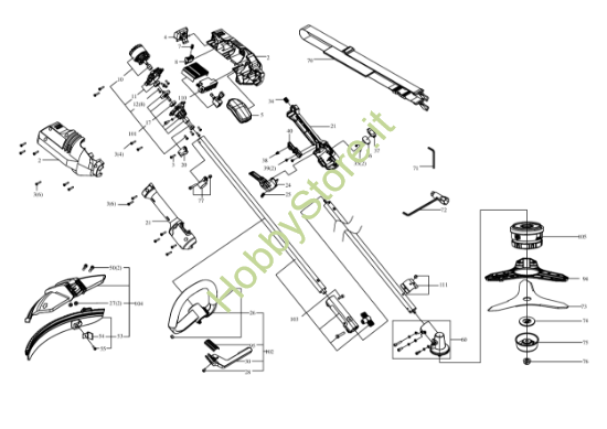 Picture of Esploso della macchina KG163.9 Kress