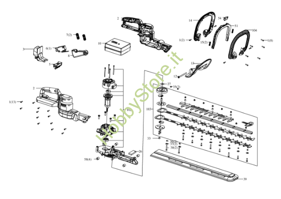 Picture of Esploso della macchina KG262.9 Kress