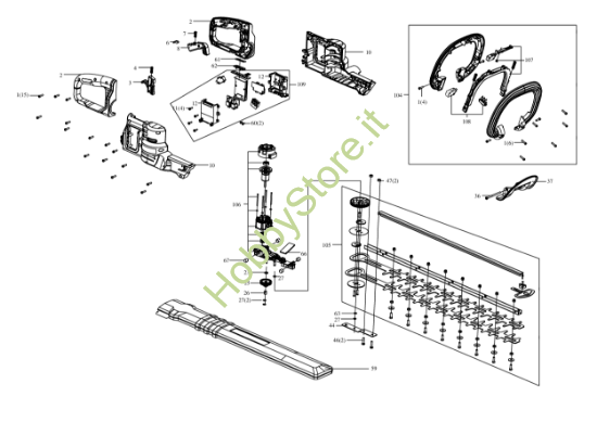 Picture of Esploso della macchina KG285.9 Kress