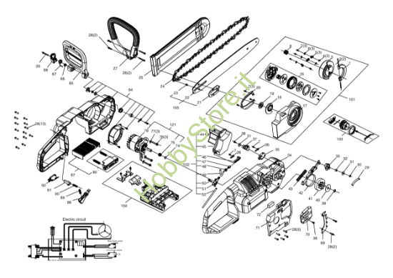 Picture of Esploso della macchina KG367E.9 Kress