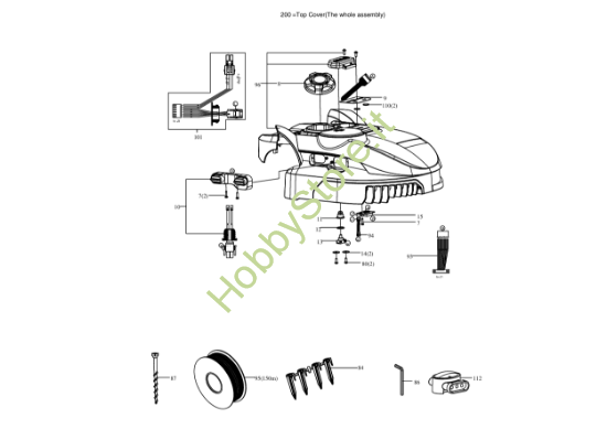 Picture of Esploso della Copertura KR100 Kress
