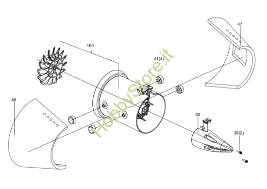 Picture of Esploso Motore KC500.9 Kress