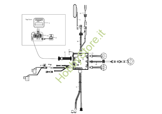 Picture of Esploso KR101E Circuito Impianto elettrico Kress