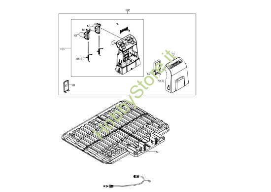 Picture of Esploso KR101E Stazione di ricarica Kress