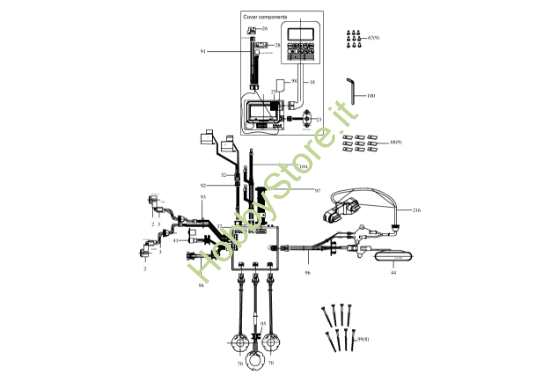 Picture of Esploso KR121E Circuito Impianto elettrico Kress