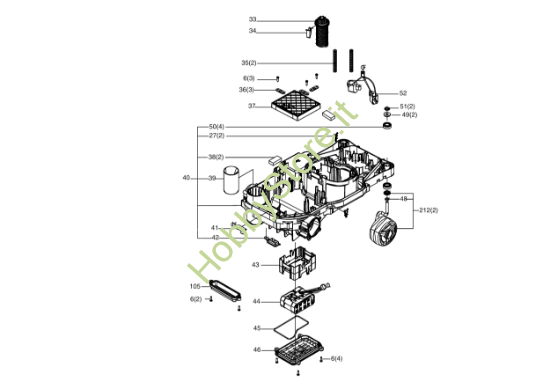 Picture of Esploso KR123E Scocca V0340419 Kress