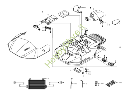 Picture of Esploso KR133E Copertura Kress