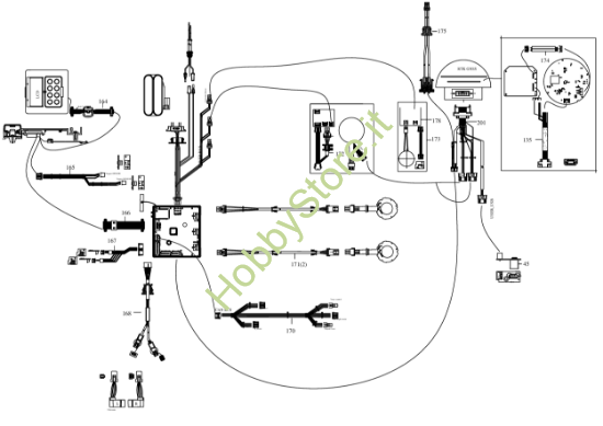 Picture of Esploso KR233E Circuito Impianto elettrico Kress