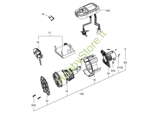 Picture of Esploso KC100.9 Impianto elettrico Kress