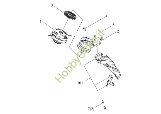 Picture of Esploso KC110.9 organo di taglio Kress