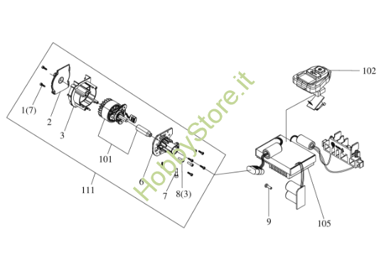 Picture of Esploso KC120.9 Impianto elettrico Kress