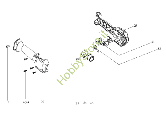 Picture of Esploso KC240.9 Maniglia Kress
