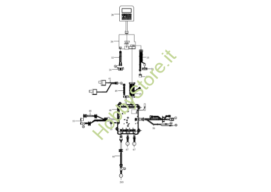 Picture of Esploso KR110 Circuito Impianto elettrico Kress