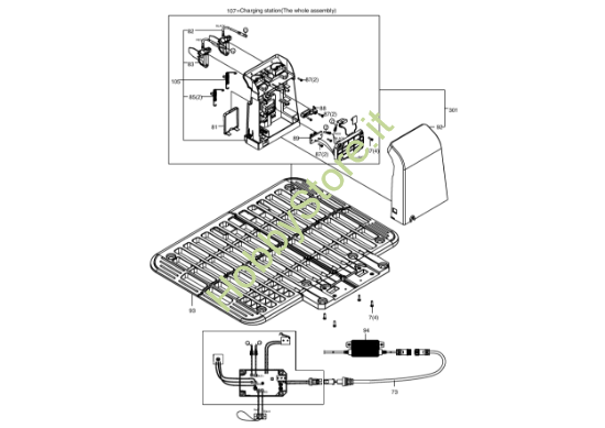 Picture of Esploso KR110 Stazione di ricarica Kress