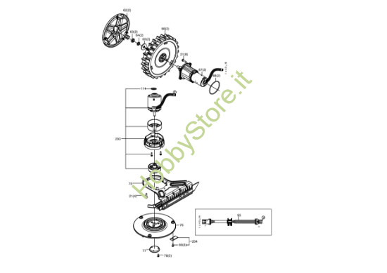 Picture of Esploso KR111 Motore Kress