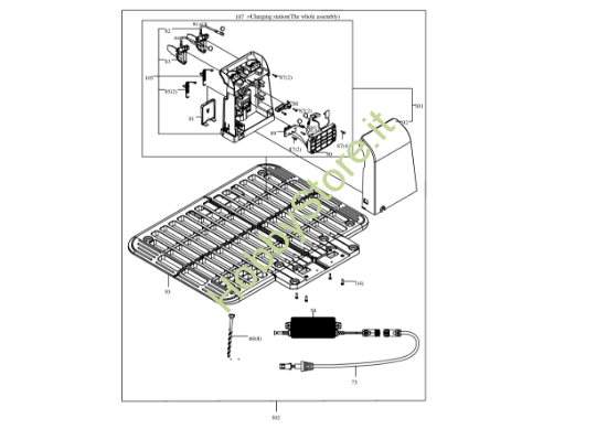 Picture of Esploso KR112 Stazione di ricarica Kress