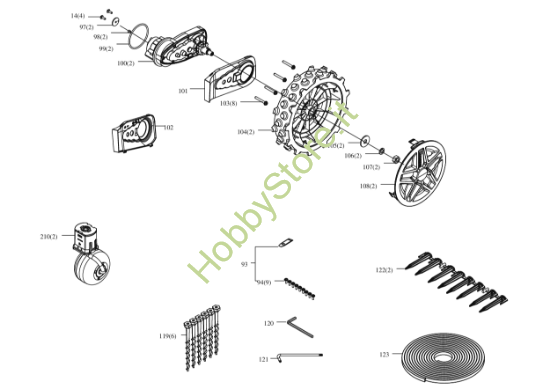 Picture of Esploso KR171E Ruote e accessori Kress
