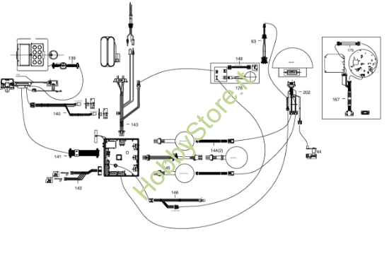 Picture of Esploso KR172E Circuito Impianto elettrico Kress