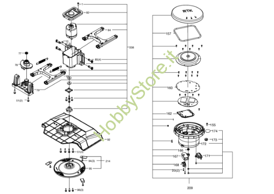 Picture of Esploso KR172E Motore Kress