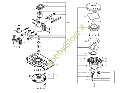 Picture of Esploso KR173E Motore Kress