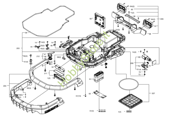 Picture of Esploso KR174E Scocca Kress