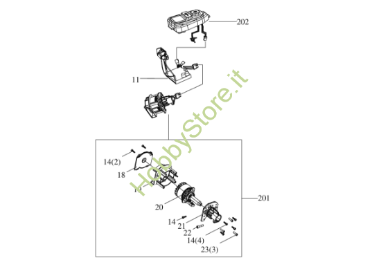 Picture of Esploso KC241.9 Impianto elettrico Kress