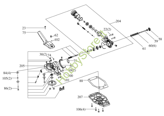 Picture of Esploso KC270.9 Gear box Kress