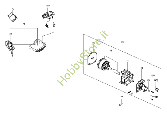 Picture of Esploso KC170.9 Impianto elettrico Kress