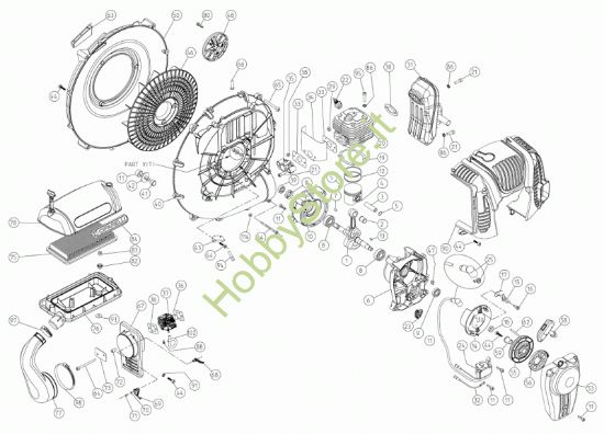 Picture of Motoventola filetto metrico BL1200 Epa/Eur5/Cn 