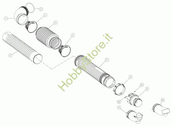 Picture of Tubi prolunga e gomito BL1200 D.100 