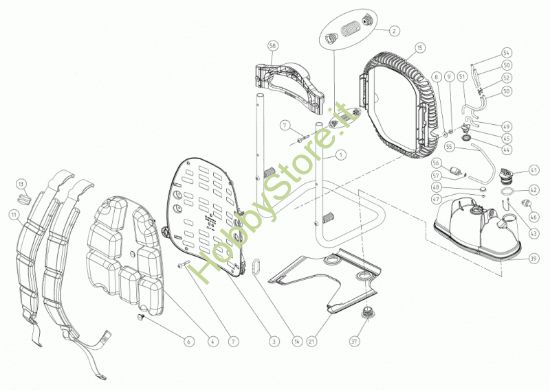 Picture of Telaio, schienale, serbatoio BL2200