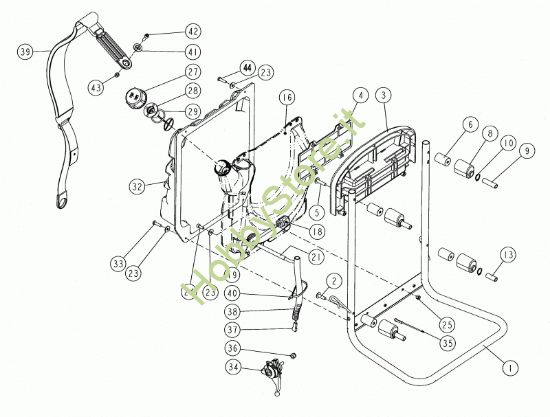Picture of Telaio, serbatoio e schienale 