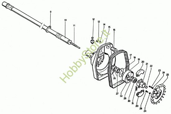 Picture of Albero flessibile e frizione prodotto dal 1990