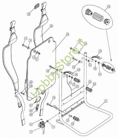 Picture of Telaio, schienale  prodotto dal 26/09/2007  al  30/06/2008