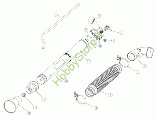 Picture of Tubo lancio e gomito serie 3 Evo  prodotto dal 29/08/23 m
