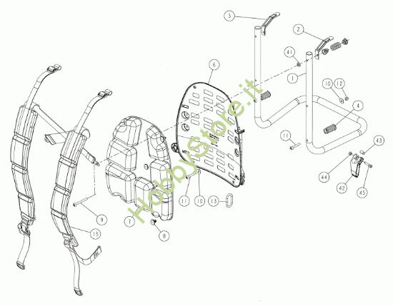 Picture of Telaio, schienale, spallacci L3EVO CAH/DAH L.12/18 