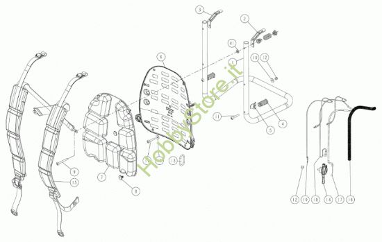 Picture of Telaio, schienale, spallacci L3EVO prodotto dal  C/D L.12/18  al  11/01/2024