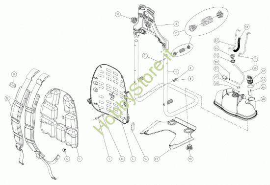 Picture of Telaio, schienale, serbatoio M1200B