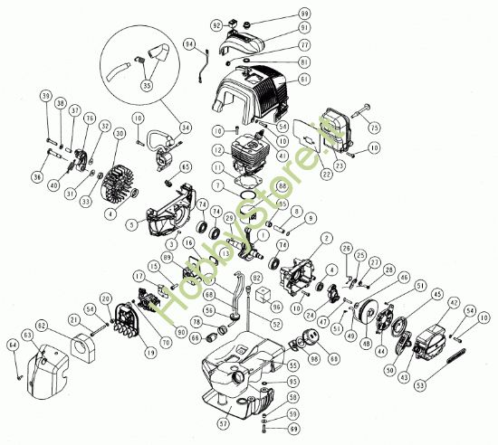 Picture of Motore C5SC 52cc 30/09/2009  dal  05/07/2012SC105